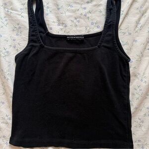 Brandy Melville Black Square Neck Tank
